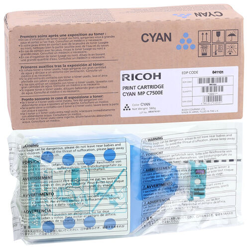 Ricoh 841101 Cyan Original Toner - MP-C6000 / MP-C7500