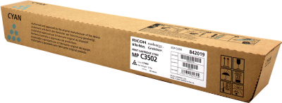 RICOH - Ricoh 842019 MP-C3002 / MP-C3502 Cyan Original Photocopy Toner 18.000 Sayfa