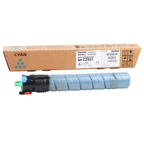 Ricoh 842064 Mavi Orjinal Toner Yüksek Kapasiteli - MP-C2030 / MP-C2050 - 1