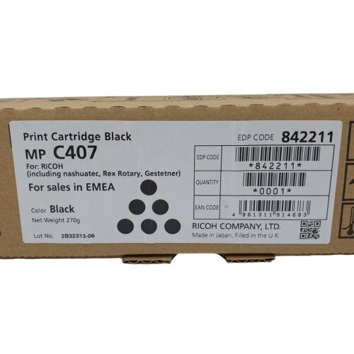Ricoh 842211 Siyah Orjinal Toner - MPC407 - 1
