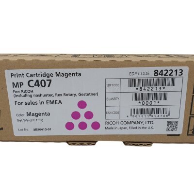 Ricoh 842213 Kırmızı Orjinal Toner - MPC407 - RICOH