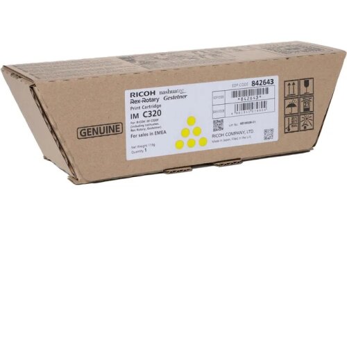 Ricoh 842643 Sarı Orjinal Toner - IM C320F - 1