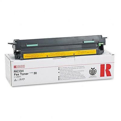 RICOH - Ricoh 889604 - Type 30 FAX-2500L, 2600L, 3000L, 3500L Black Fax Toner 