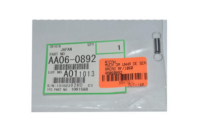 Ricoh AA06-0892 Spring For Drum Picker Finger - Aficio 1060 / 1075 / 2051 (T14364) - RICOH
