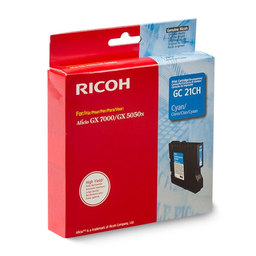 Ricoh GC-21CH (405537) Cyan Original Cartridge - GX2500 - 1