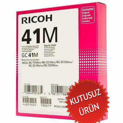RICOH - Ricoh GC41M 405767 Geljet Magenta Original Cartridge SG2100 / SG3110 / SG3100 (Without Box)