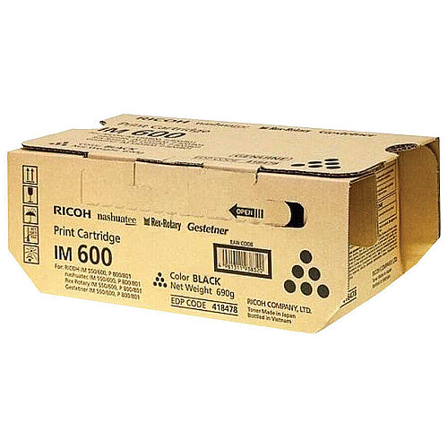 Ricoh IM600 (418478) Siyah Orjinal Toner - IM550 / P800 / P801 (T12844) - 3
