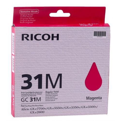 Ricoh (NRG) GC31M Magenta Original Cartridge - GXe3300N / GXe3350N