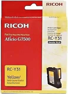 Ricoh RC-Y31 Yellow Original Cartridge - G7500 - RICOH
