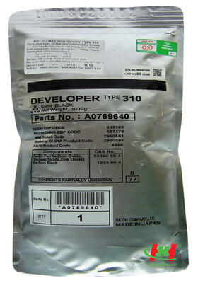 Ricoh Type 310 A076-9640 Black Developer - RICOH