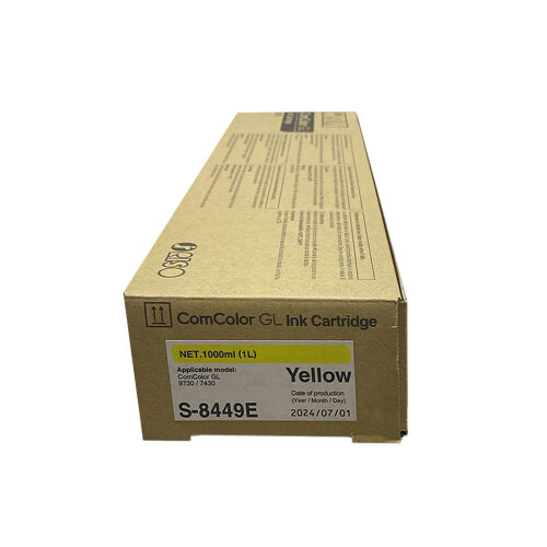 Riso S-8449E Sarı Orjinal Mürekkep - GL9730 / GL7430 - 1