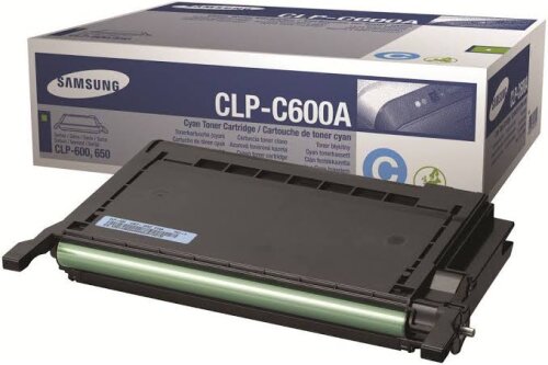Samsung CLP-C600A/SEE Cyan Original Toner - CLP-600 / CLP-650 - 1