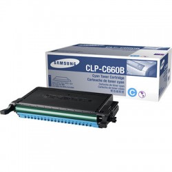 SAMSUNG - Samsung CLP-C660B Cyan Original Toner - CLP-610/CLP-660 