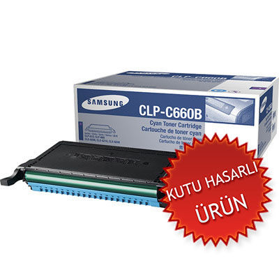 Samsung CLP-C660B /SEE Cyan Original Toner - CLP-610 / CLP-660 (Damaged Box)