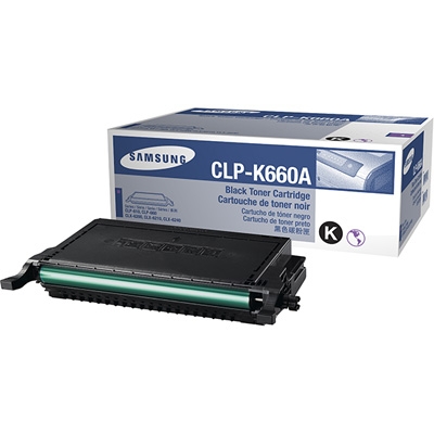 Samsung CLP-K660A/SEE Black Original Toner - CLP-610 / CLP-660