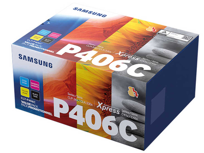 SAMSUNG - Samsung CLT-P406C 4lü Paket Orjinal Toner - CLP-365 / CLX-3305