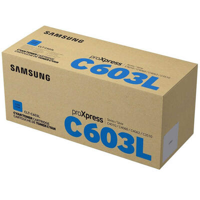 Samsung CLT-C603L Cyan Original Toner - ProXpress C4010n / C4060fd - SAMSUNG