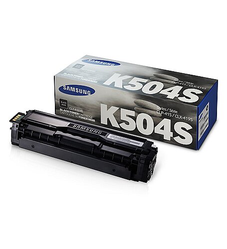 Samsung CLT-K504S/ELS (SU158A) Siyah Orjinal Toner - CLP-415 / CLX-4195 - 1