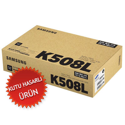 SAMSUNG - Samsung CLT-K508L/SEE Black Original Toner - CLP-620 (Damaged Box)