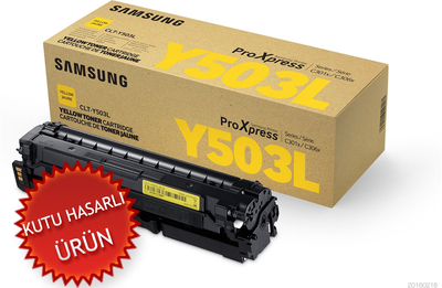 SAMSUNG - Samsung CLT-Y503L /SEE Yellow Original Toner - SL-C3060FR (Damaged Box)