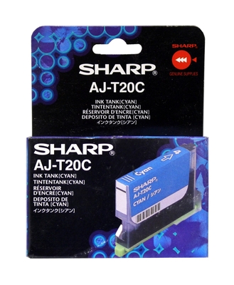 Sharp AJ-T20C Cyan Original Cartridge - AJ-1100 / AJ-1800 - SHARP