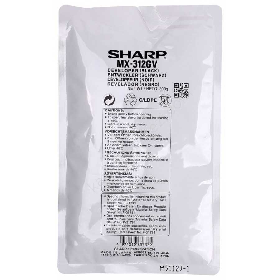 Sharp MX-312GV Orjinal Developer MX-M260 / MX-M310 / AR-5726 / AR-5731 ...