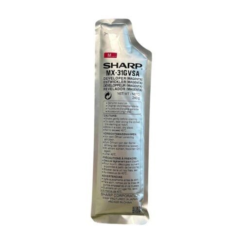 Sharp MX-31GVSA M Kırmızı Orjinal Developer - MX-2301 / MX-26003 / MX-3100 - 1