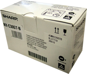 Sharp MX-C30GT-B Black Original Toner - MX-C250 / MX-C300 