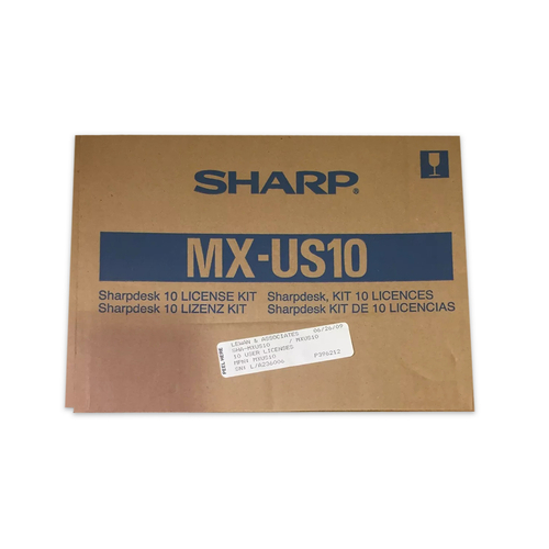 Sharp MX-US10 Sharpdesk 10 License Kit - MX-5001N / MX-4101N