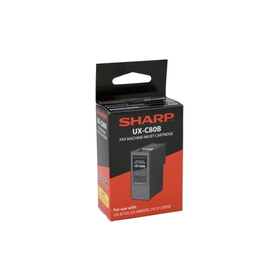 SHARP - Sharp UX-C80B Siyah Orjinal Kartuş - UX-B800SE