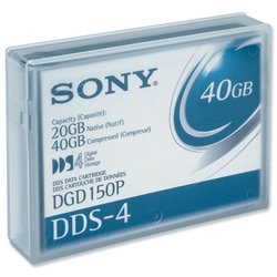 SONY - Sony 4mm 150m 20/40 GB DDS-4 Data Cartridge