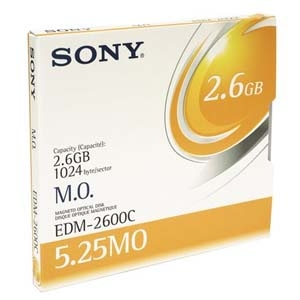 Sony EDM-2600B 5.25 2.6 GB Capacity Manyetic Optic Disk (T1717)