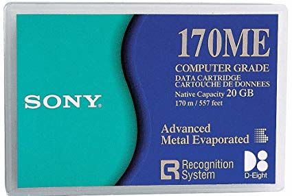 Sony QGD170ME Mammoth 1 Data Cartridge AME 8mm, 170m, 20 Gb/40 Gb 