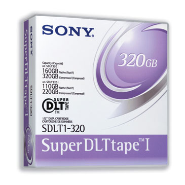 Sony SDLT1-320 Super DLT-1 160Gb/320Gb 559m, 12.65mm Data Cartridge