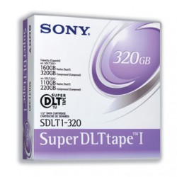 Sony SDLT1-320 Super DLT-1 160Gb/320Gb 559m, 12.65mm Data Cartridge - SONY
