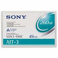 SONY - Sony SDX3-100C AIT3 100Gb/260Gb 230m, 8mm Data Cartridge