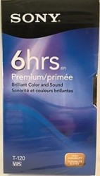 Sony VHS-120 120 Minute Video Camera Tape - SONY