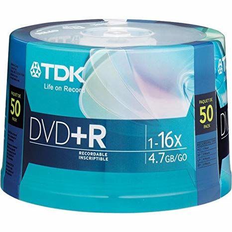Tdk DVD-R 4.7GB 16X 50'li Paket Cakebox (T9640)