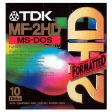 SONY - Tdk MF2HD 3.5 HD 1,44 MB Floppy Disk - Formatted Disket 10PK