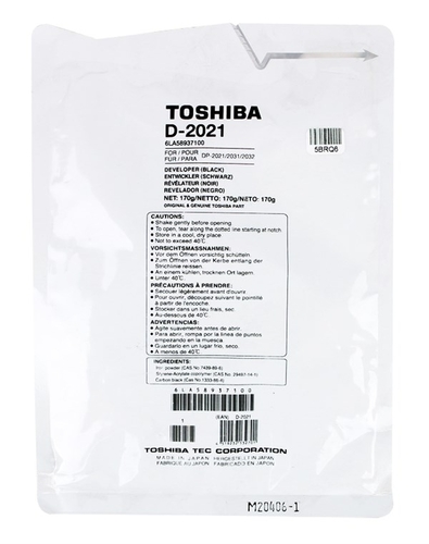 Toshiba 6LA58937100 (D-2021) Siyah Orjinal Developer (T17517)