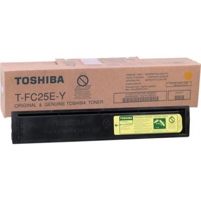 Toshiba T-FC25E-Y Yellow Original Photocopy Toner - E-Studio 2040c / 2540c - TOSHIBA