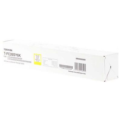 Toshiba T-FC26SY6K Sarı Orjinal Toner - E-Studio 262CP / 222CS / 263CS (T16607) - TOSHIBA