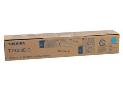 Toshiba T-FC50E-C Cyan Original Photocopy Toner - E-Studio 2555c / 3055c - 1