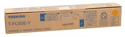 Toshiba T-FC50E-Y Yellow Original Photocopy Toner - E-Studio 2555c / 3055c - TOSHIBA