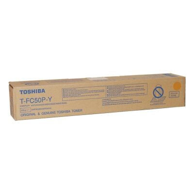 Toshiba T-FC50P-Y Sarı Orjinal Toner - e-Studio 2555C - TOSHIBA