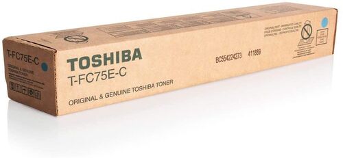 Toshiba T-FC75E-C Cyan Original Toner - E-Studio 5560C / 6560C