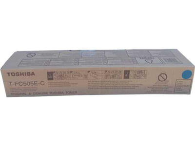 Toshiba T-FC505E-C Cyan Original Toner - E-Studio 4505AC / 2505AC - TOSHIBA