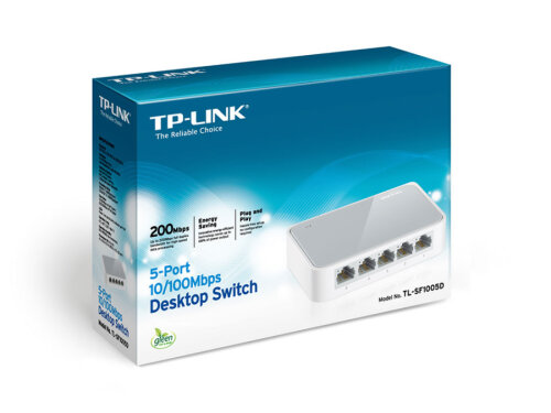 Tp-Link TL-SF1005D 5-Portlu 10/100Mbps Masaüstü Switch - 1