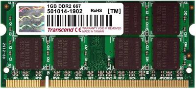 Transcend 1GB DDR2 Ram 667Mhz 200PIN SO-DIMM (T13570) - Transcend