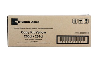 Triumph Adler 652611116 Yellow Original Toner - 260ci / 261ci